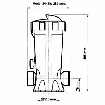 Dimensiones del Dosificador In-Line