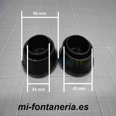 Medidas del Tope para Escalera de Piscina 4401010112