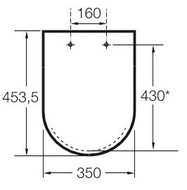 Medidas del Asiento de Inodoro The Gap Normal